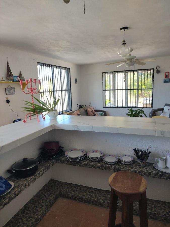 Casa Ibiza Celestun Villa Bagian luar foto