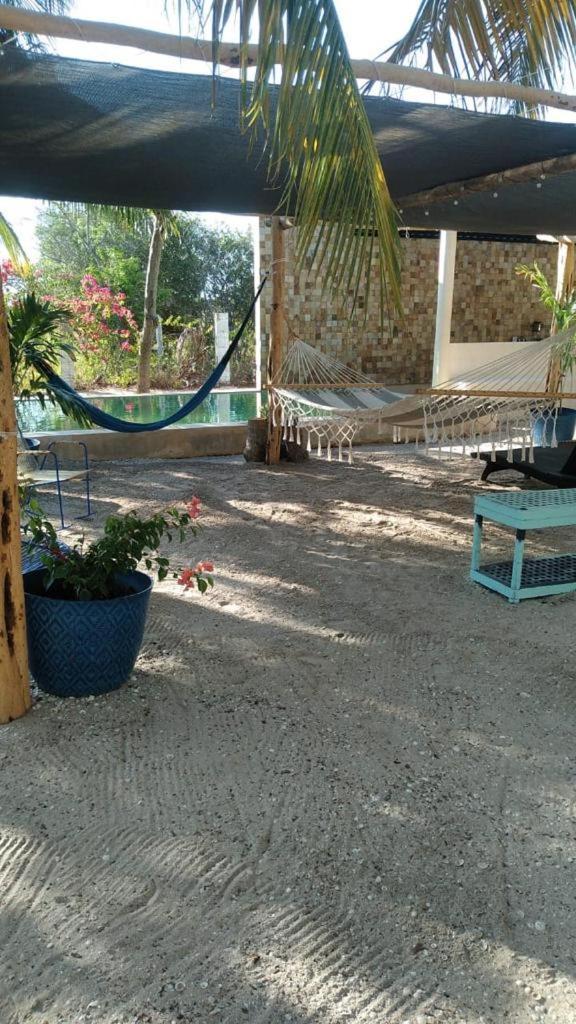 Casa Ibiza Celestun Villa Bagian luar foto