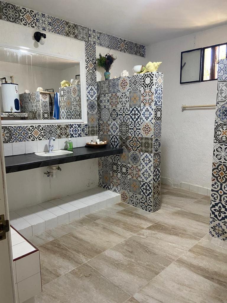 Casa Ibiza Celestun Villa Bagian luar foto